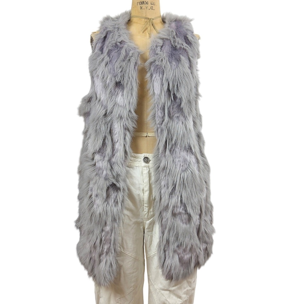 Deadstock Forever 21 Faux Fur Vest Glam Shaggy Mob Wife Maximalist Size Large